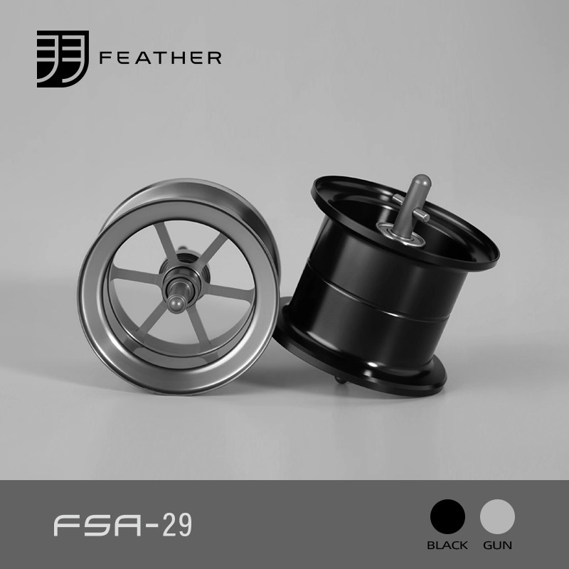 Fluorocarbon Line - FEATHER CQBFS DK100용 개조 낚시릴 스풀,