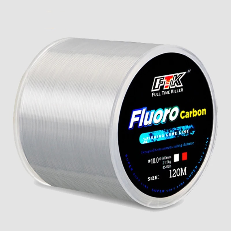 Fluorocarbon Line - 120M 낚시 라인 0.14mm-0.6mm 플루오로카본 코팅