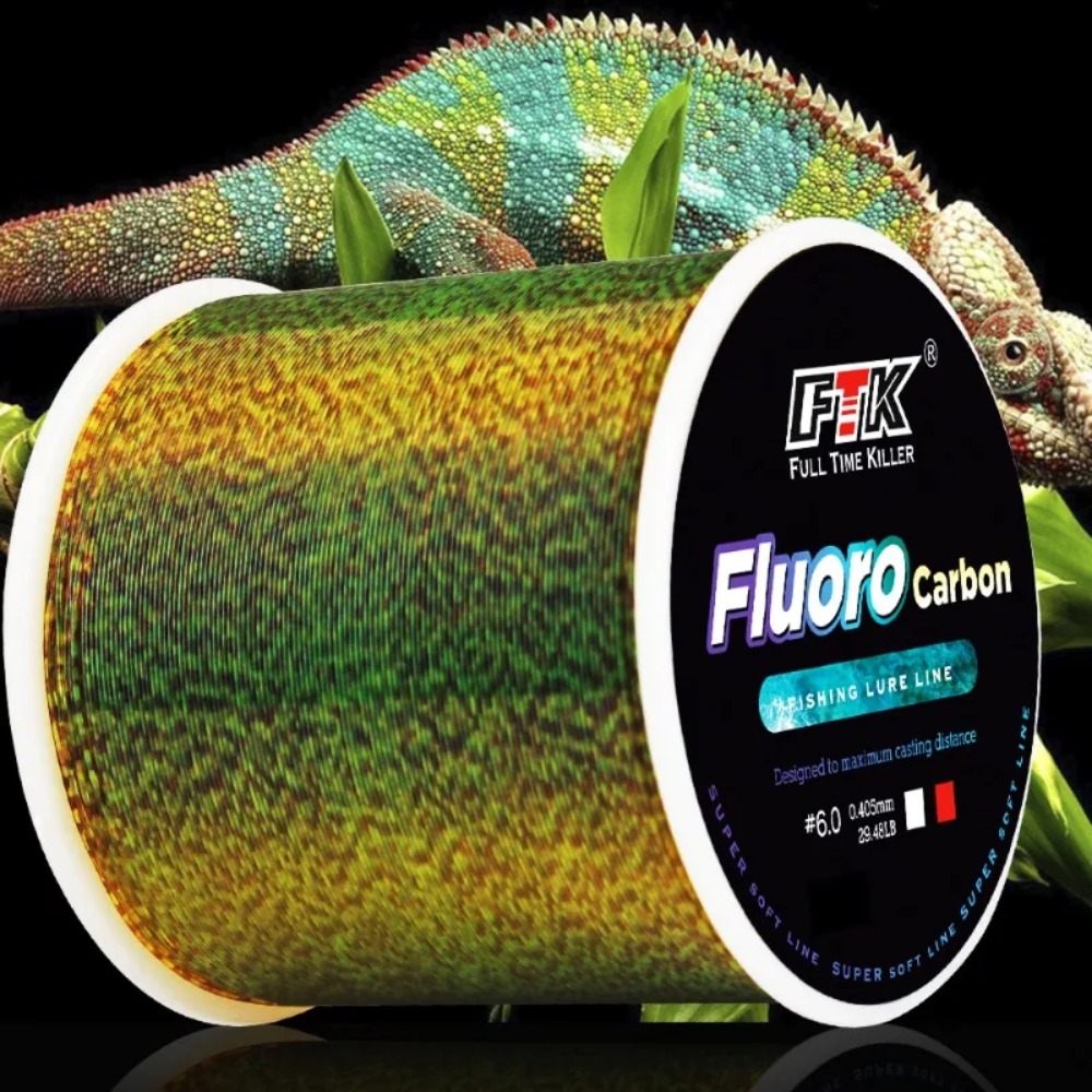 Fluorocarbon Line - 빌링스 인비저블 스팟티드 라인, 위장 나일론