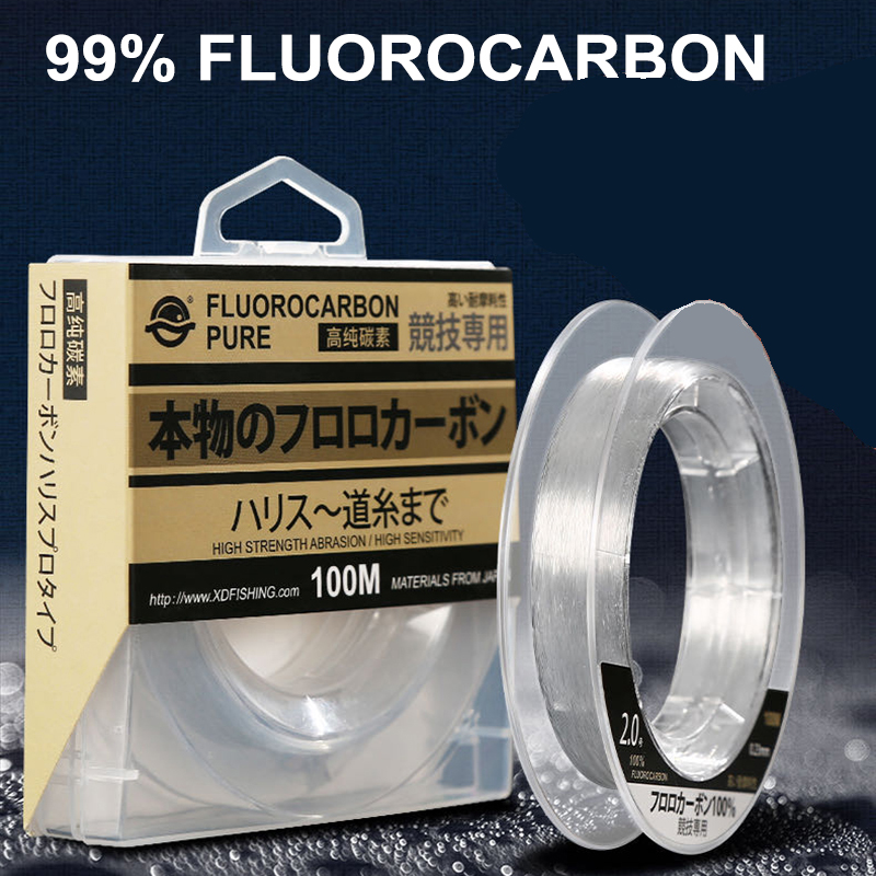 Fluorocarbon Line - 99% 플루오로카본 낚싯줄 100M 일본 수입