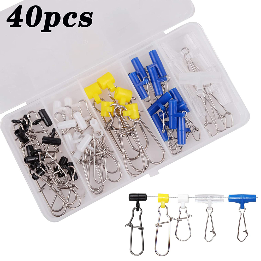 Monofilament Line - 40Pcs 낚시 라인 싱커 슬라이드 듀오