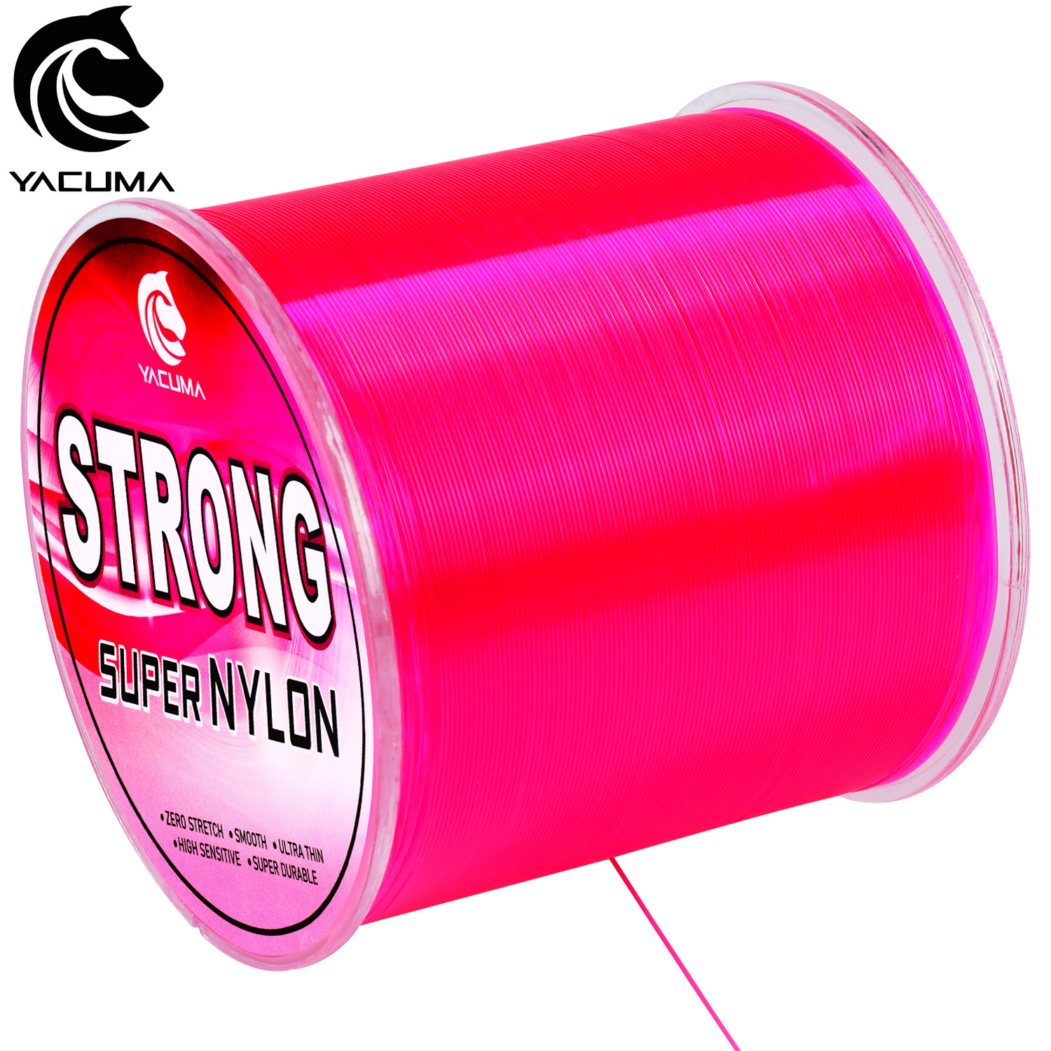 Fluorocarbon Line - 야쿠마 500M-546YDS 강력 핑크 나일론 모노필라멘트