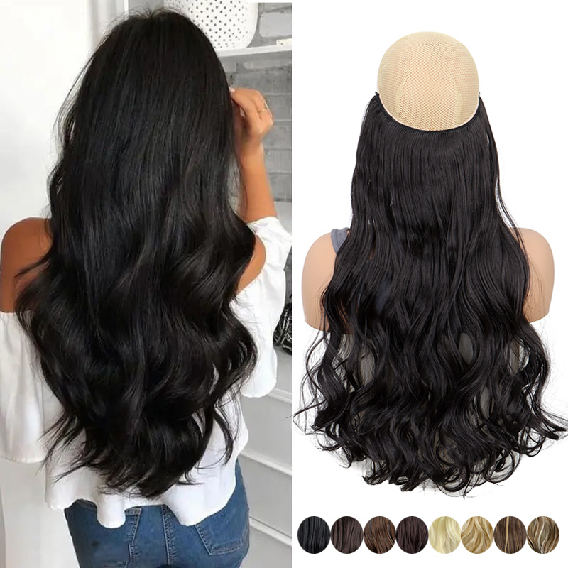Monofilament Line - 20 인치 합성 원피스 헤어 익스텐션