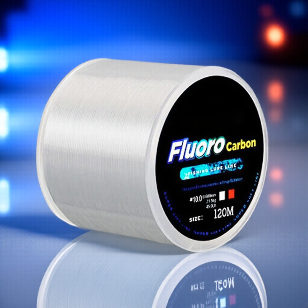 Fluorocarbon Line - 낚싯줄 120M 0.20mm-0.60mm 플루오로카본 코팅 탄소