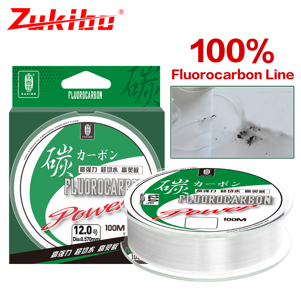 ZUKIBO 100% 탄화플루오르 낚싯줄, 초강력 모노 - Fluorocarbon Line 리뷰 및 가격