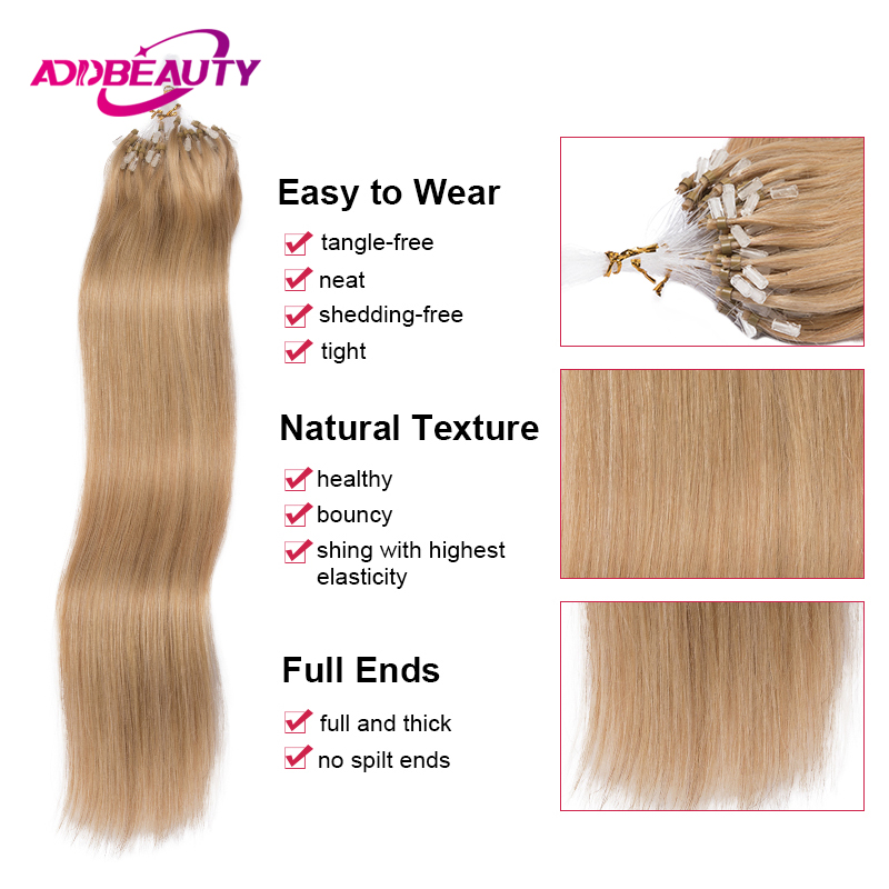 마이크로 루프 헤어 익스텐션 인간의 머리카락 스트레이트 - Monofilament Line 리뷰 및 가격