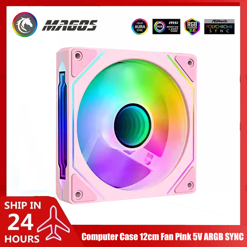 컴퓨터 케이스 팬 핑크 5V ARGB SYNC, 12c - Fly Line 리뷰 및 가격