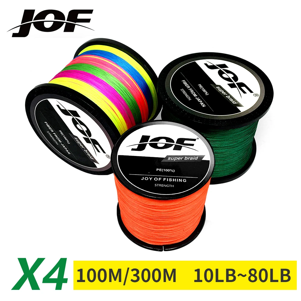 JOF x4 꼰 PE 낚싯줄, 멀티 필라멘트 플라이 와 - Copolymer Line 리뷰 및 가격