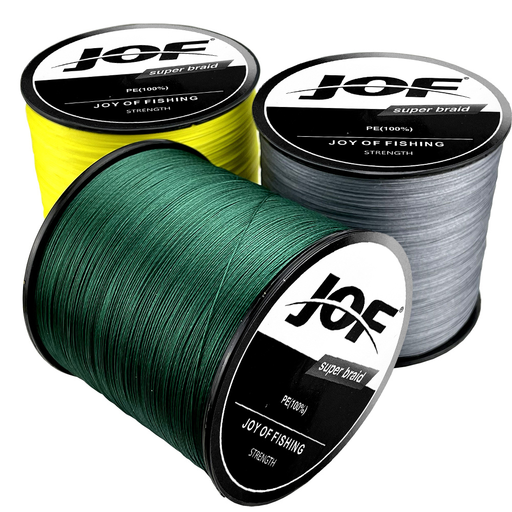 JOF x4 꼰 PE 낚싯줄, 멀티 필라멘트 플라이 와 - Copolymer Line 리뷰 및 가격