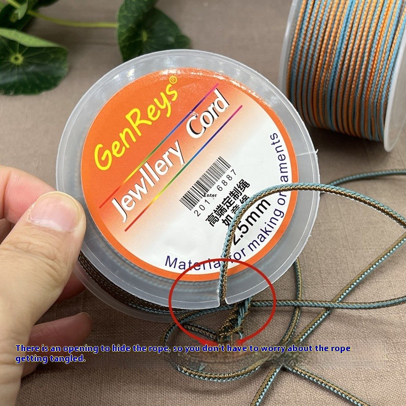 10m/롤 2.5mm 투톤 컬러 땋은 면 짠 로프 트위 - Braided Line 리뷰 및 가격