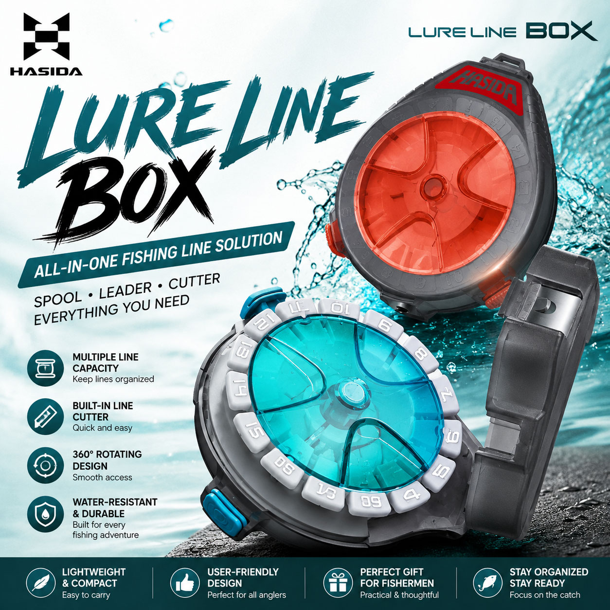 하시다 서브 라인 박스 낚시 도구 상자 (블레이드 포함 - Fishing Line Box 리뷰 및 가격